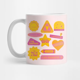 Positive Daily Affirmations - Hot Colors Mug